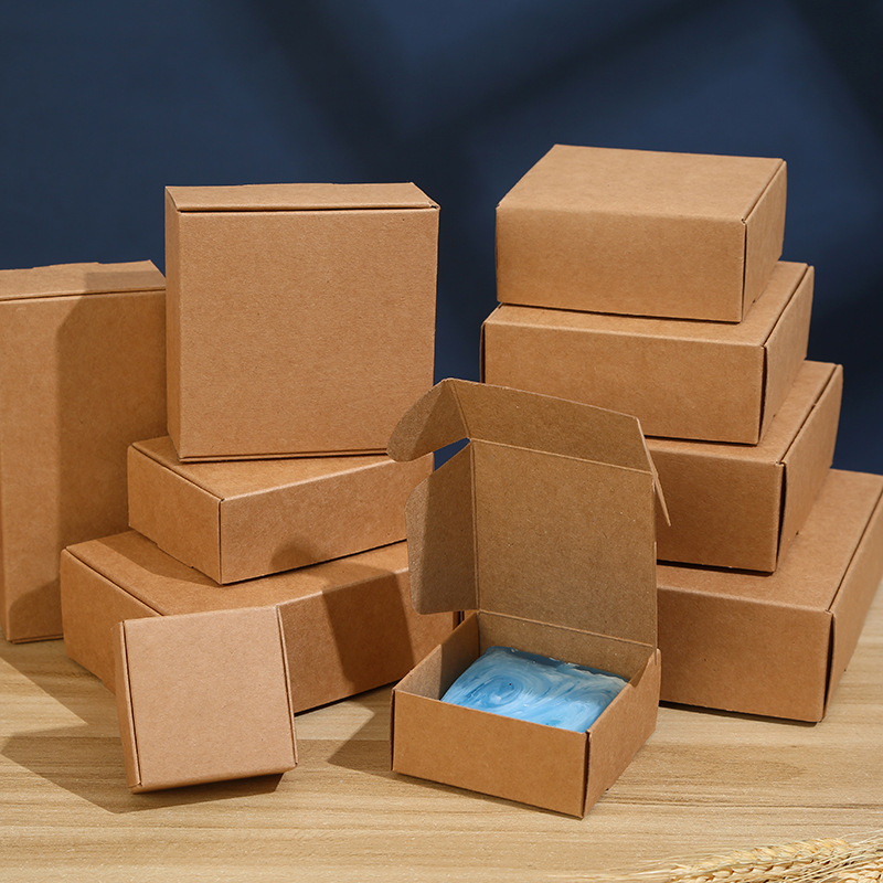 Custom Logo Eco Friendly Cardboard Packaging Kraft Paper Boxes for Soap