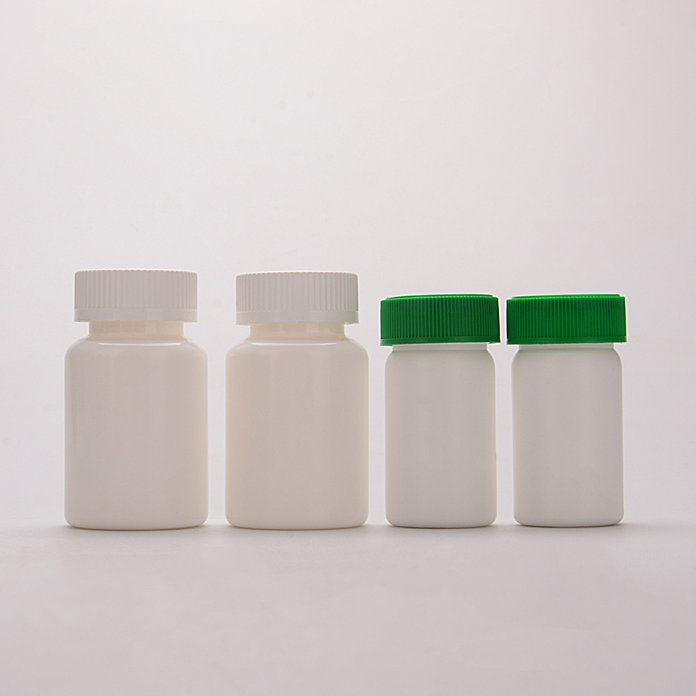 Medicine 75ml 100ml HDPE PCR Healthy OEM White High Quantity Medical Plastic Empty Vitamin Pill Capsule Bottle With CRC Cap