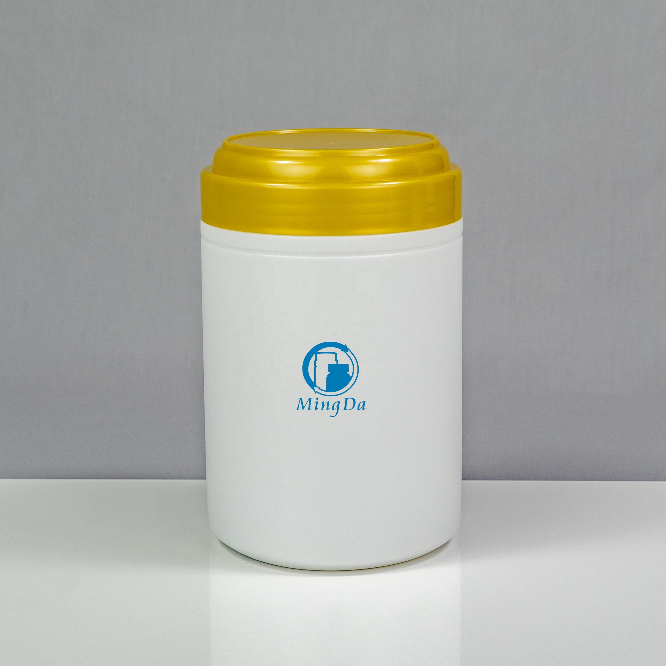 Food Grade HDPE White Pill Bottles Pharmaceutical Capsule Tablets Packaging Plastic Medical Powder Jar