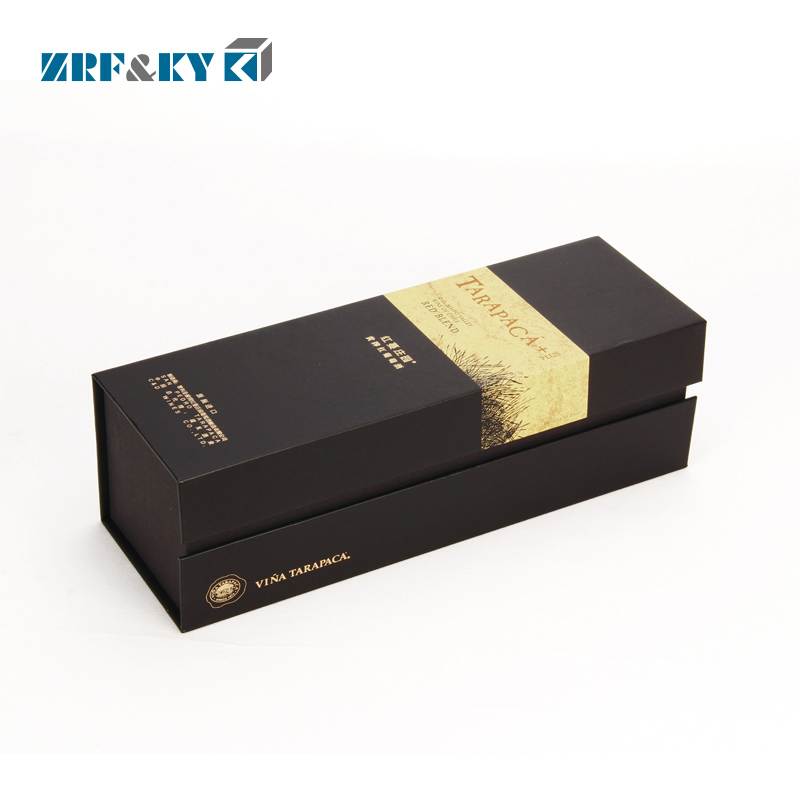 Golden Foil Glass Wine Packaging