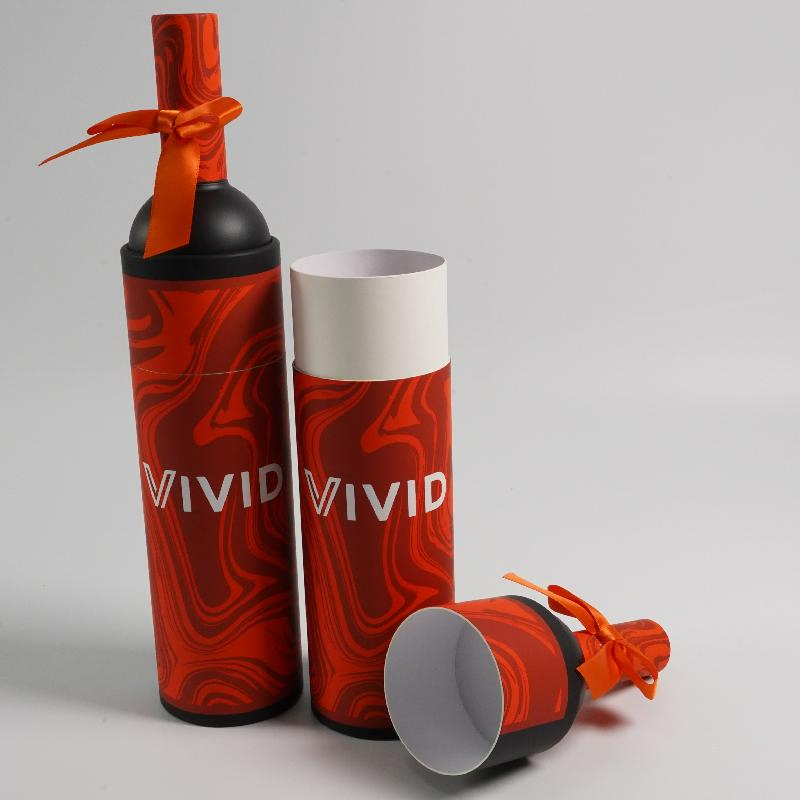 Wholesale Custom Tea Cans Red Wine Paper Tubes Kraft Paper Tubes Insulated Cups Cylindrical Packaging