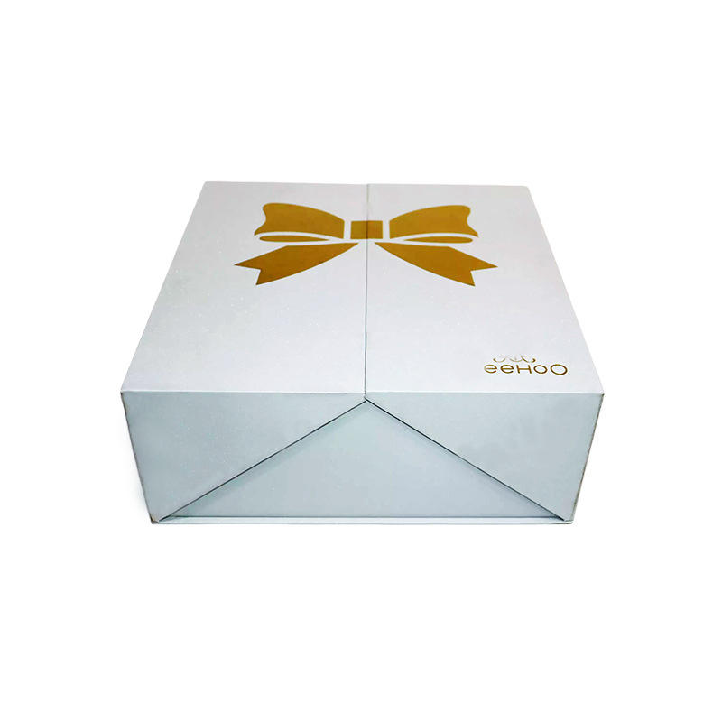 Double-Flap and Drawer Luxury Gift Packaging with Metal Tag for Moon Cake Packing