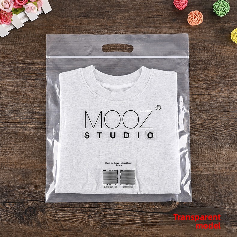 Factory-Direct Clothing Packaging Bags with Zip-Lock Resealable Design Custom Full-Color Printing &amp; Free Artwork