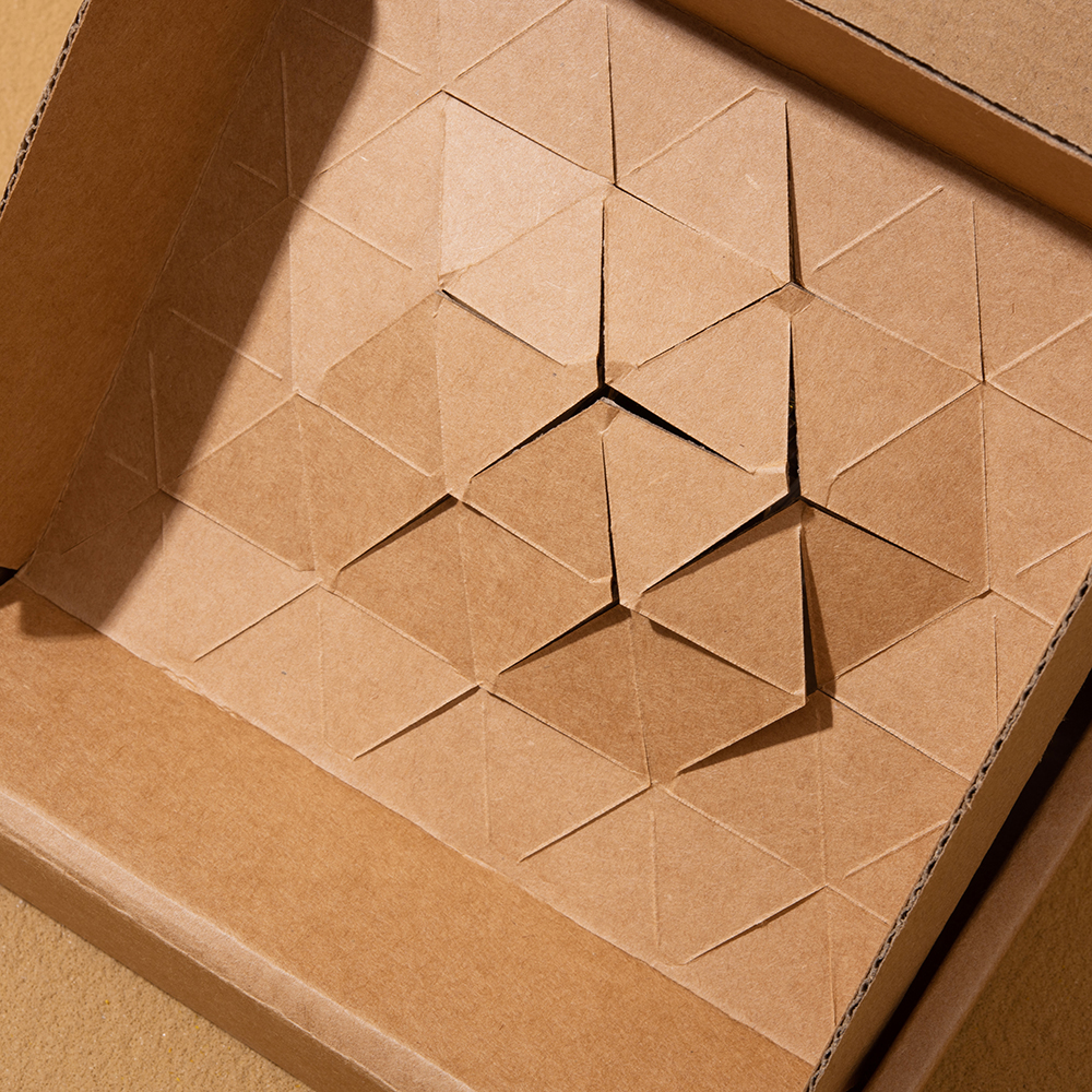 LionwrapacK Eco Friendly Kraft Paper Mailer Box with Honeycomb Insert Biodegradable Protective Packaging