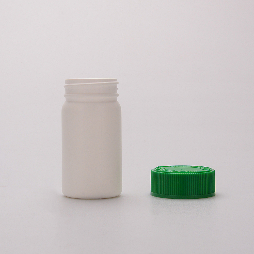 Medicine 75ml 100ml HDPE PCR Healthy OEM White High Quantity Medical Plastic Empty Vitamin Pill Capsule Bottle With CRC Cap