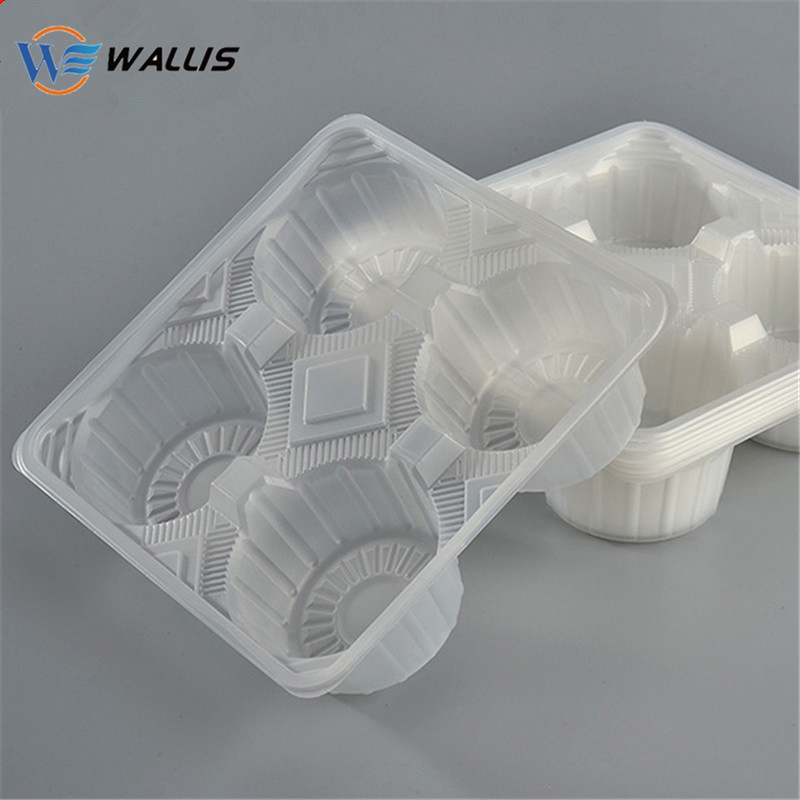 Pet Polyethylene PVC PP PS Blister Vacuum Forming Clear White Matte Packaging for Cosmetics or Wine Bottle Tray