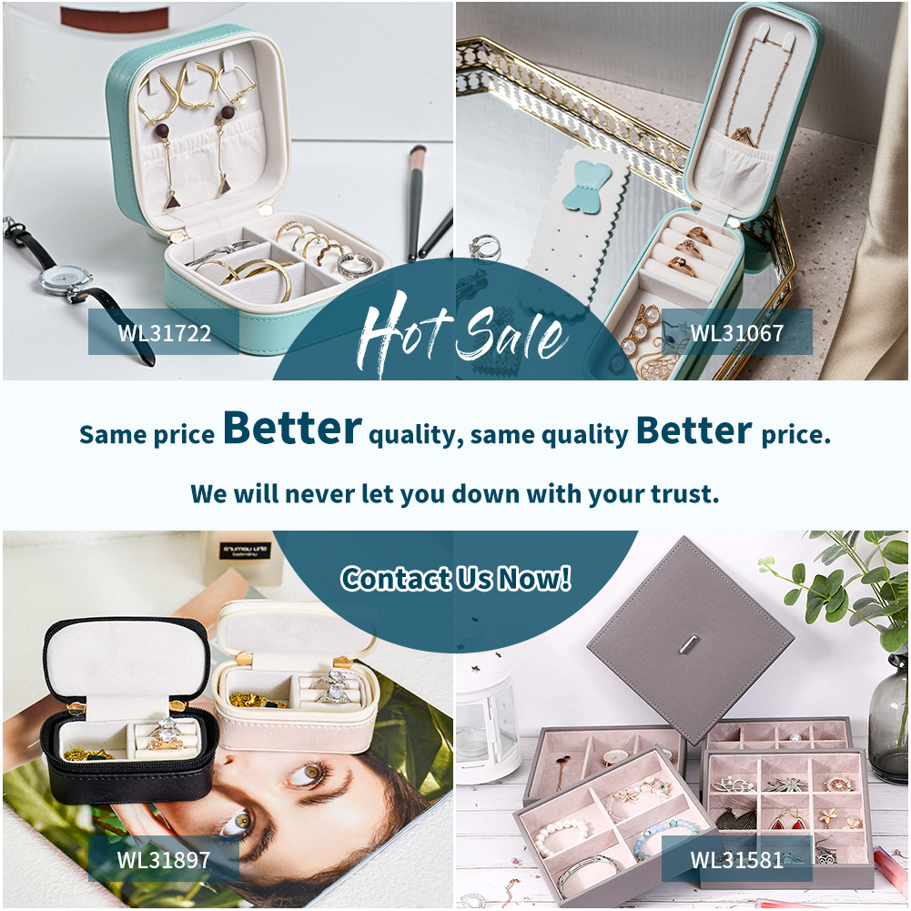 Fast Ship Portable Personalized White PU Leather Jewelry Travel Storage Case Custom Jewelry Organizer Box for Women
