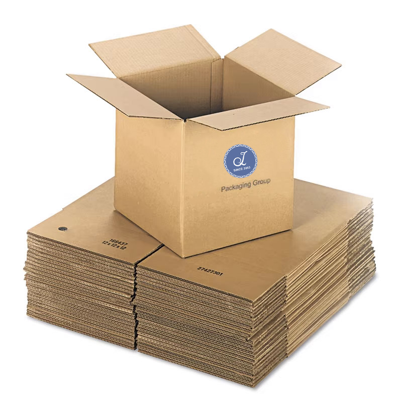 Eco-Friendly Brown Shipping Box - Recyclable Corrugated for Sustainable Packaging