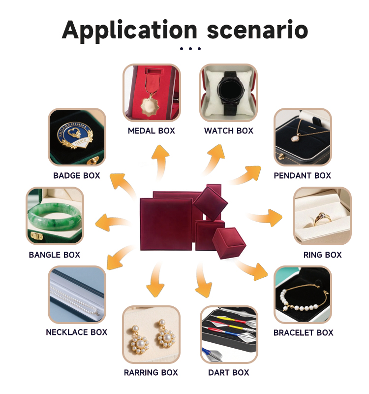 Luxury Eco-Friendly Leather Jewellery Box Custom Logo Rectangle Display Case Bracelet Necklace Ring Storage Gift Packaging Feist