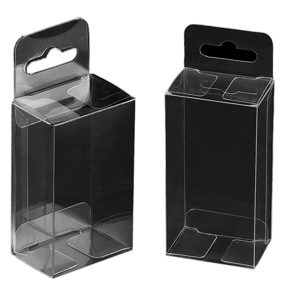 Eco Recycled Plastic Gift Box transparent Sustainable Craft Packaging &le;$0.14 (Low MOQ 500pcs, Custom Logo)"