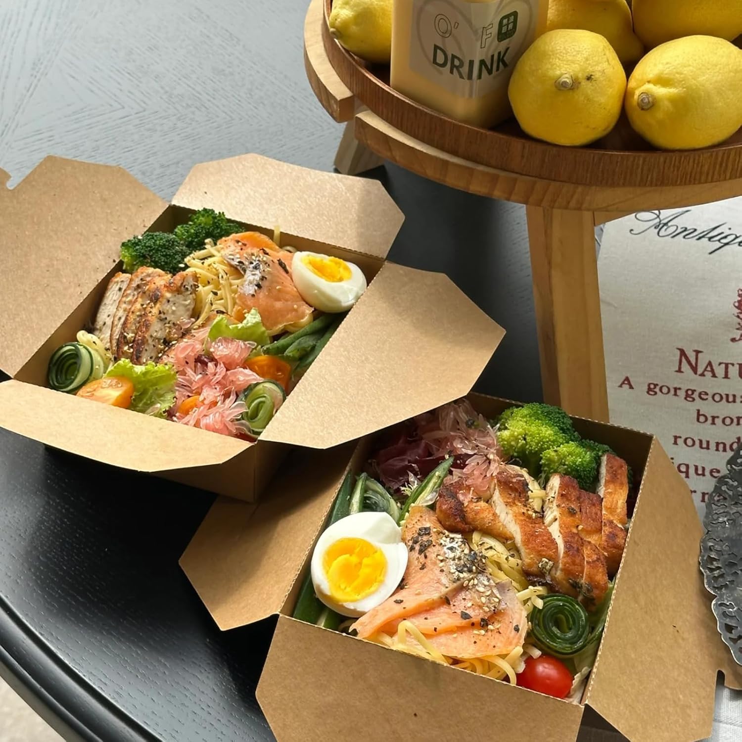 100% Biodegradable &amp; Compostable Kraft Paper Biodegradable Food Packaging Containers Food Boxes