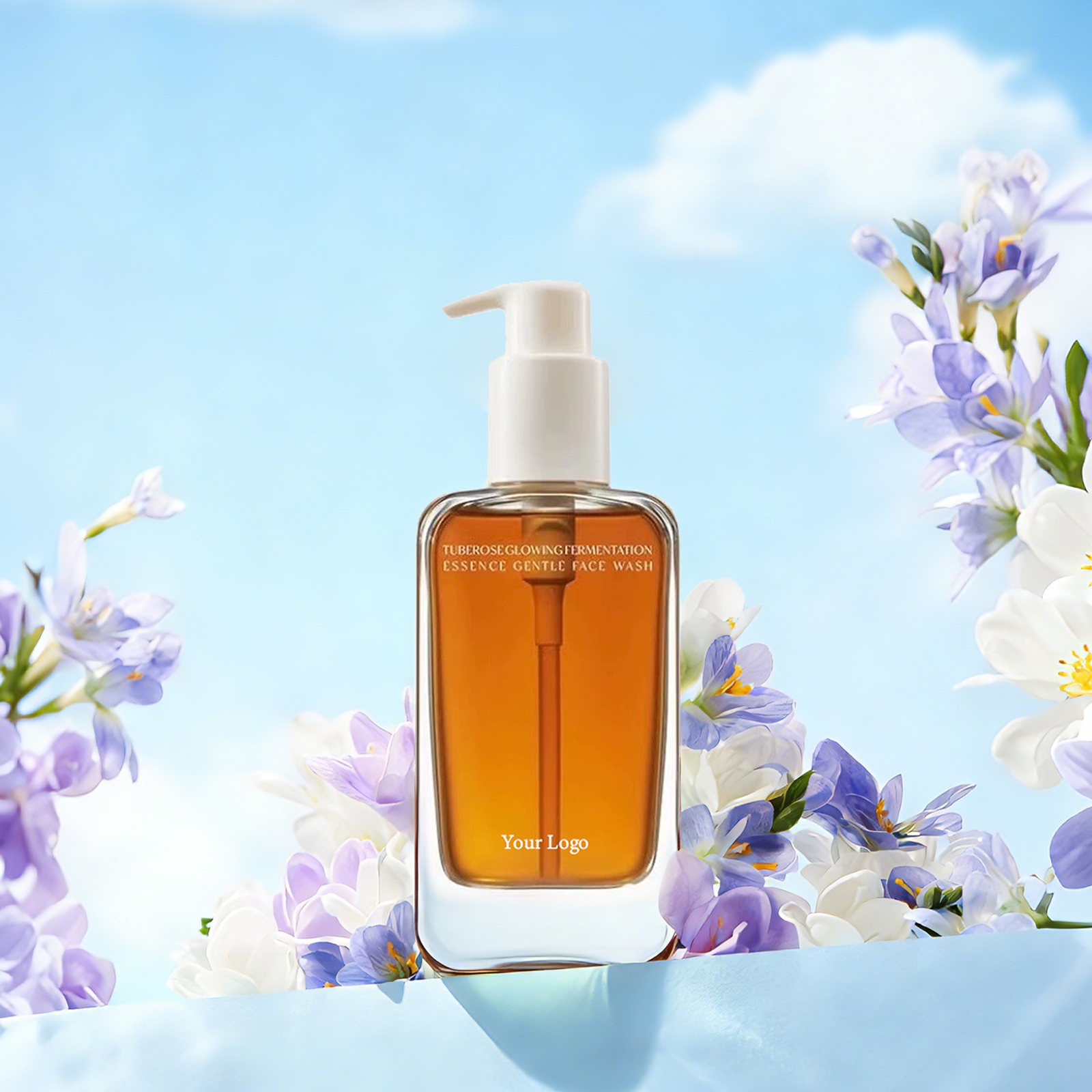 Customized Organic Yeast Deep-Pore Clarifying Cleanser Firming Pore Cleanerwith Coconut Oil &amp; Hyaluronic Acid for All Skin Types