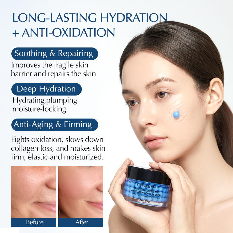 Private Label OEM GHK Cu Copper Peptide Face Cream Anti Aging Firming Moisturizer For Mature Skin 100ml