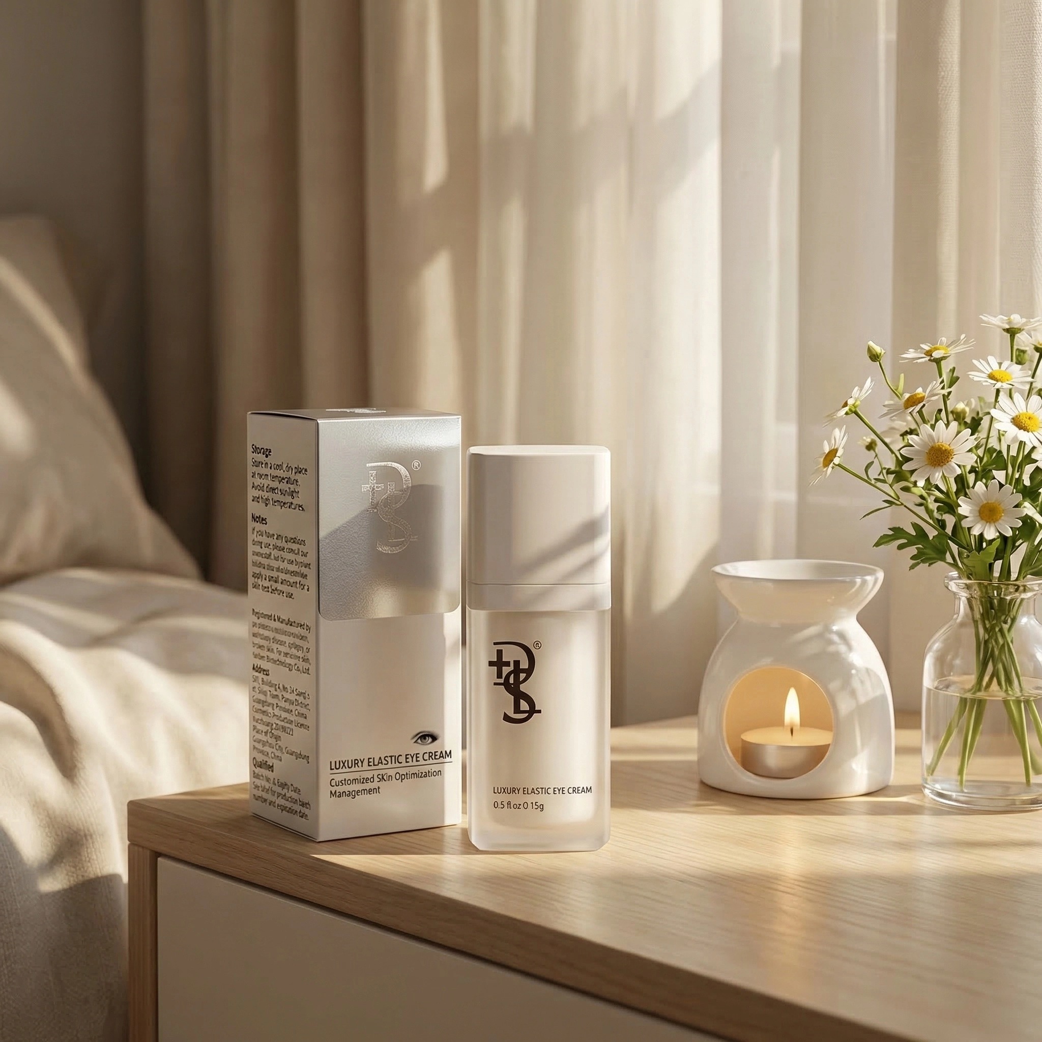 OEM ODM Vegan Organic Caffeine Under Eye Cream Vitamin E Anti-Wrinkle Moisturising Reduces Eye Puffiness Dark Circles