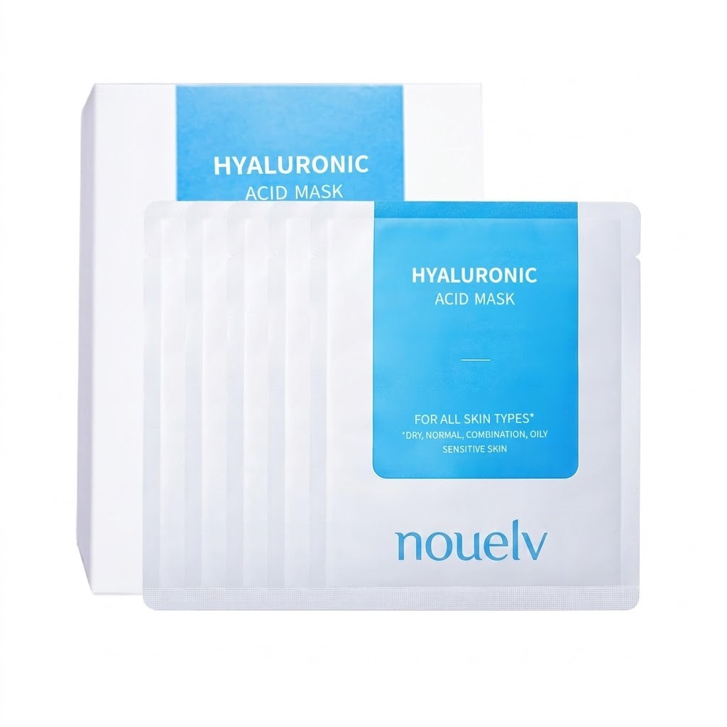 Women's Hyaluronic Acid &amp; Vitamin B5 Face Sheet Mask Anti-Aging Plump Repair Revitalizing for All Skin Types 24 Pack Gift Set