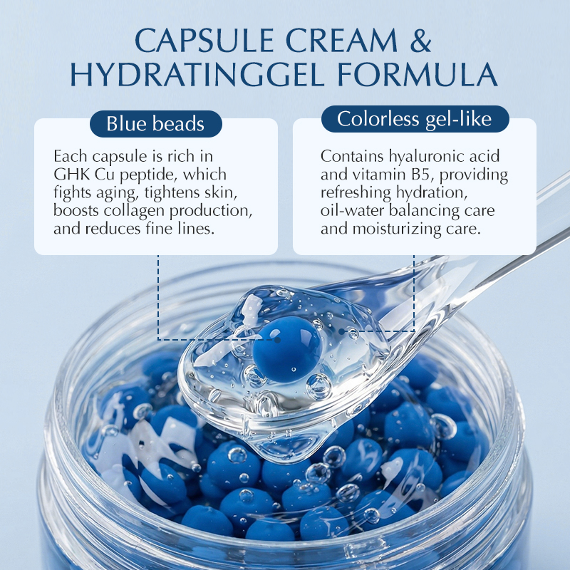 Private Label OEM GHK Cu Copper Peptide Face Cream Anti Aging Firming Moisturizer For Mature Skin 100ml