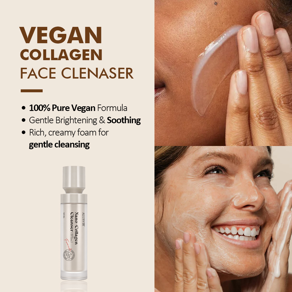 Private Label Vegan Gentle Hydrating Face Wash Collagen Hyaluronic Acid Soothing Whitening Facial Skin Care Cleanser Factory