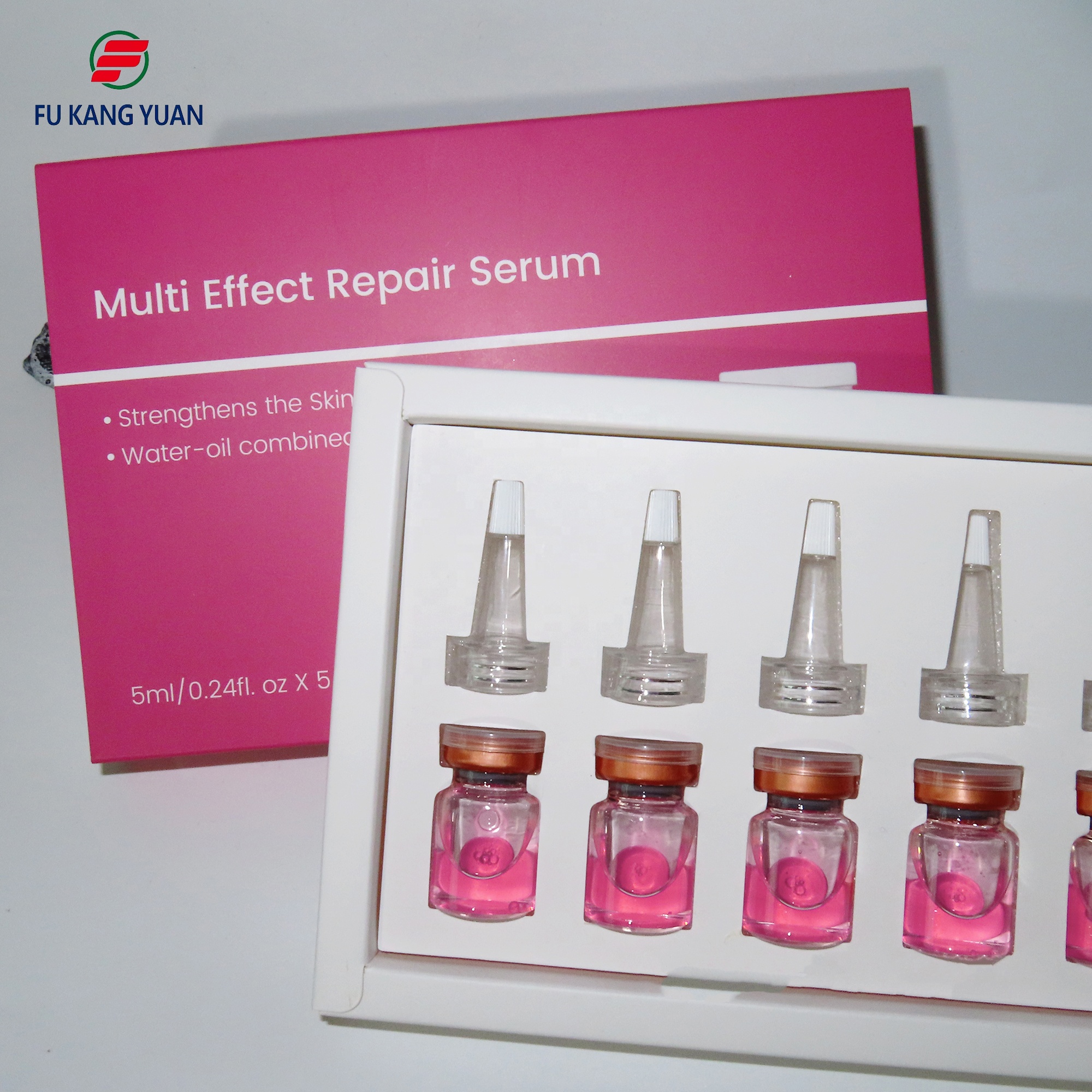 Best Selling PDRN Pink Multi-Effect Repair Ampoule Serum for Moisturizing Firming Whitening Brightening Anti-Oxidant