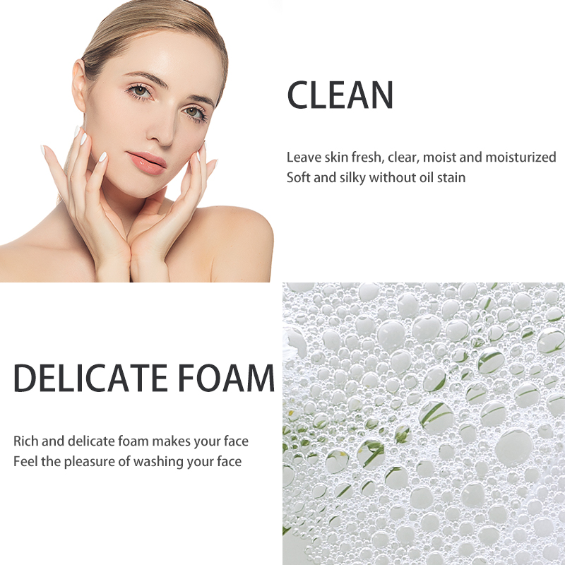 OEM IMAGES Private Label Hyaluronic Acid Moisturizing Whitening Skin Care Pore Clean Oil Control Natural Beauty Face Cleanser
