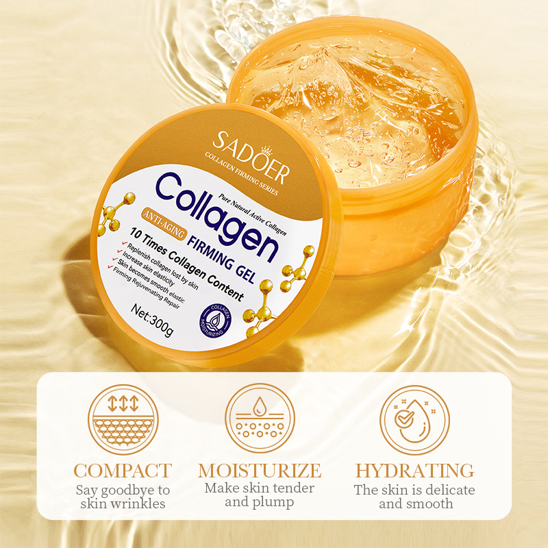 Sadoor 300g High Quality Collagen Gel ODM Wholesales Hydrating Moisturizing Refreshing Anti-Aging Firming Natural Organic Face