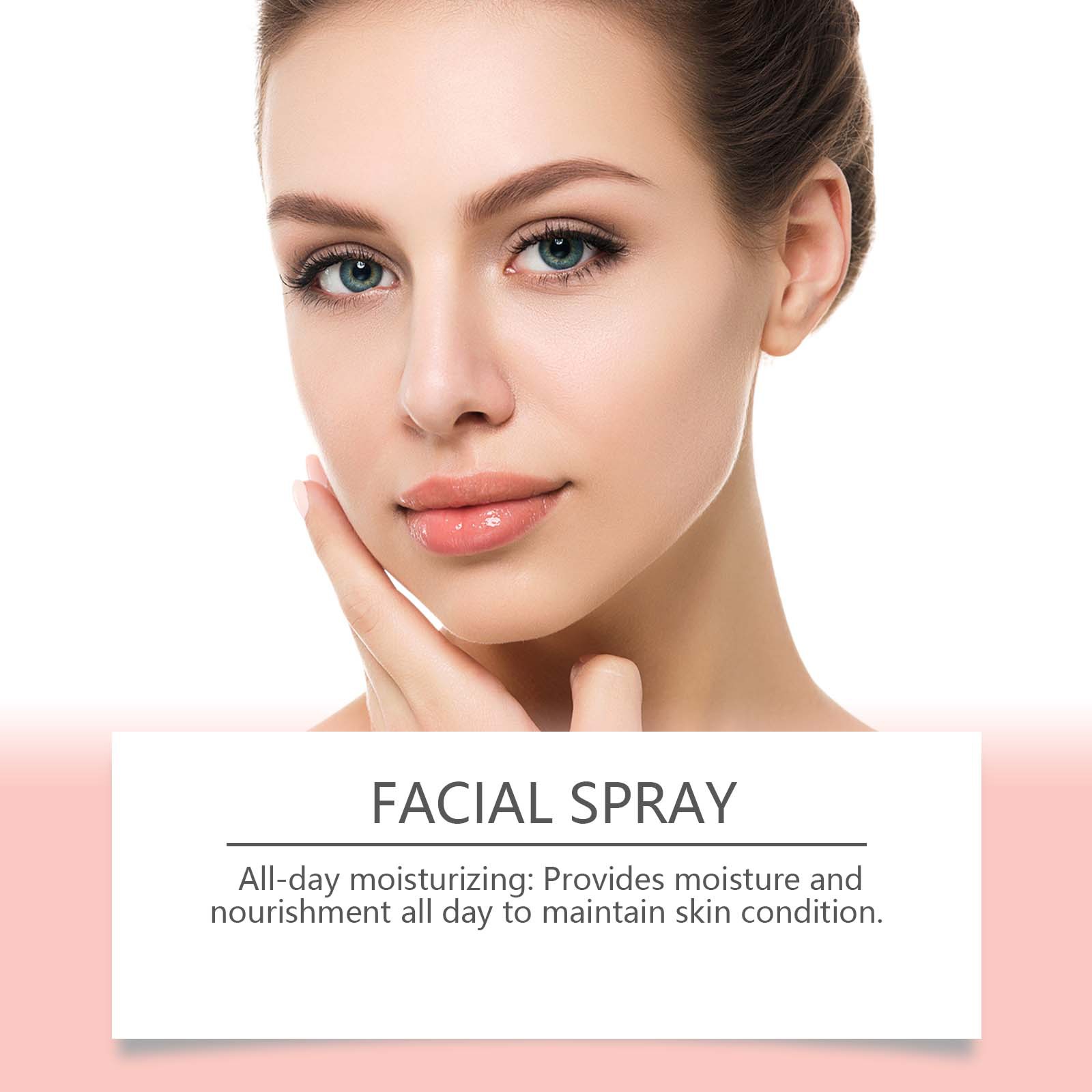 Hoygi Organic Natural Herbal Extract Serum Mist Soothing Repairing Anti-dryness Hydrating Rose Water Facial Toner Spray