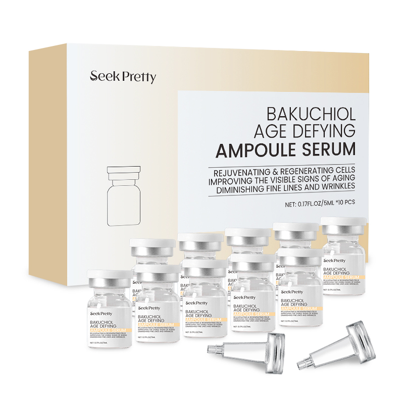 Private Label PDRN BAKUCHIOL Anti Wrinkle Ampoule Niacinamide Face Moisturizing Skin Care Serum for Brightening