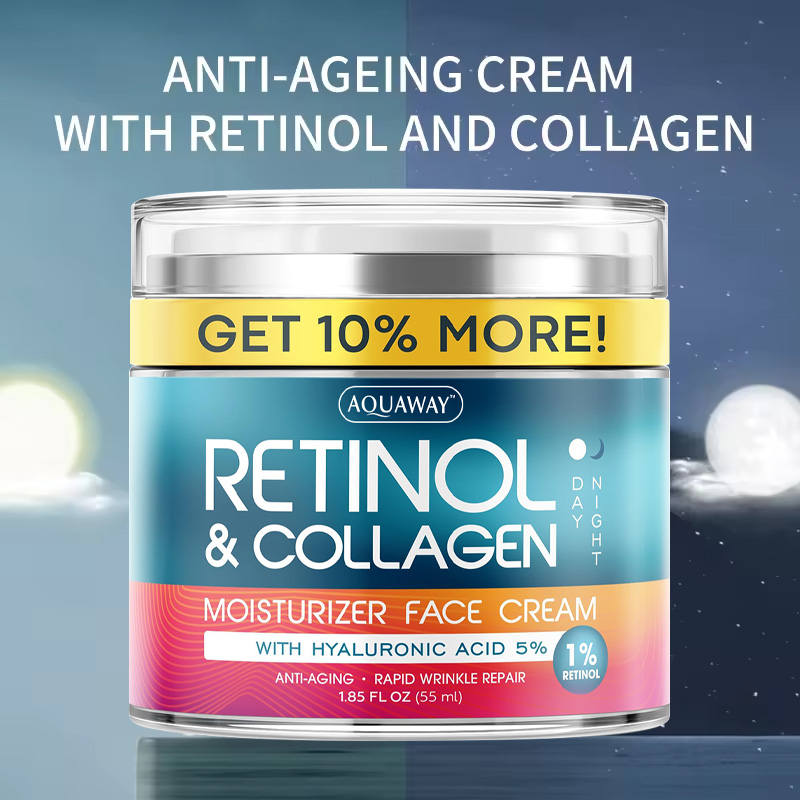 OEM Korea Anti Aging Rapid Wrinkle Repair Retinol Face Moisturizer Daily Anti-Aging Face Cream With Retinol Hyaluronic Acid