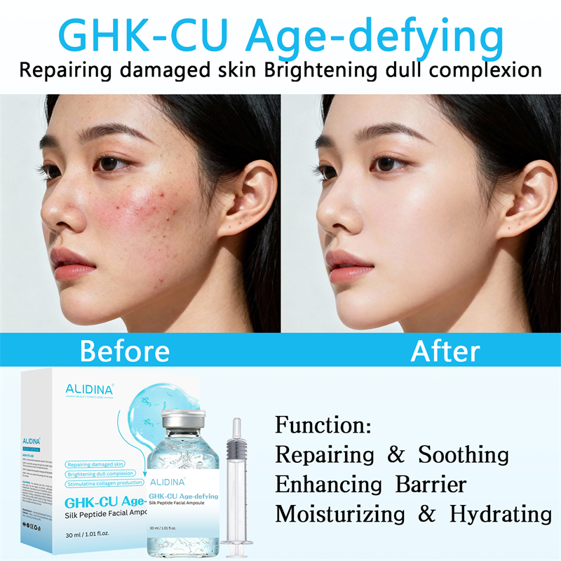 ZS GHK-CU Copper Peptide Anti-aging Ampoule Deep Collagen Multi Peptide PDRN for Face Tightening, Lifting, Smoothing, Hydrating
