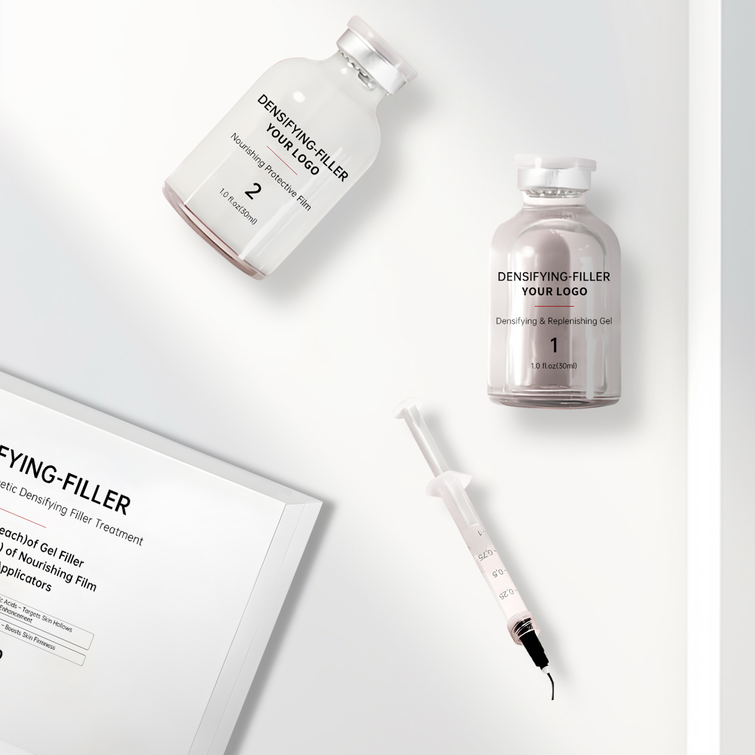2ml*30ea Collagen 12HA Densifying Filler Gel Anti Aging Reduce Wrinkles Nourishing Film Serum Peptides Improve Skin Thickness