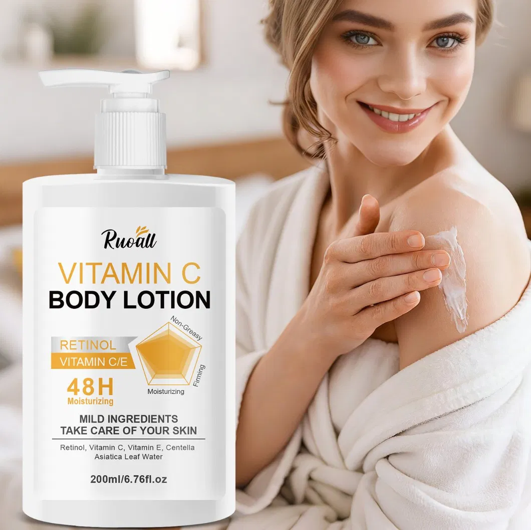 Dry Skin Relief Fast Absorption Non Greasy Formula Vanilla Cashmere Scent 48 Hour Moisturizing Shea Butter and Vitamin C Retinol Body Lotion