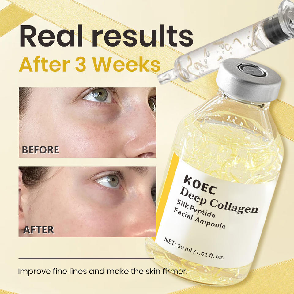 KOEC Deep Collagen Silk Peptide Facial Ampoule, 30ml