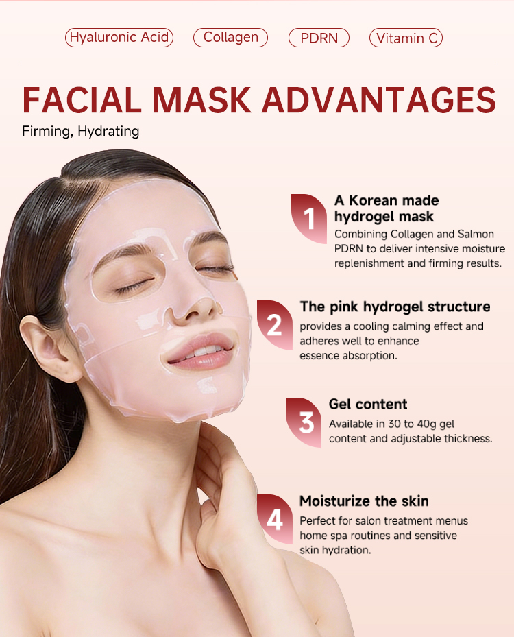 Korean PDRN Hydrogel Bio Collagen Mask Deep Lifting Anti Wrinkle Overnight Face Care