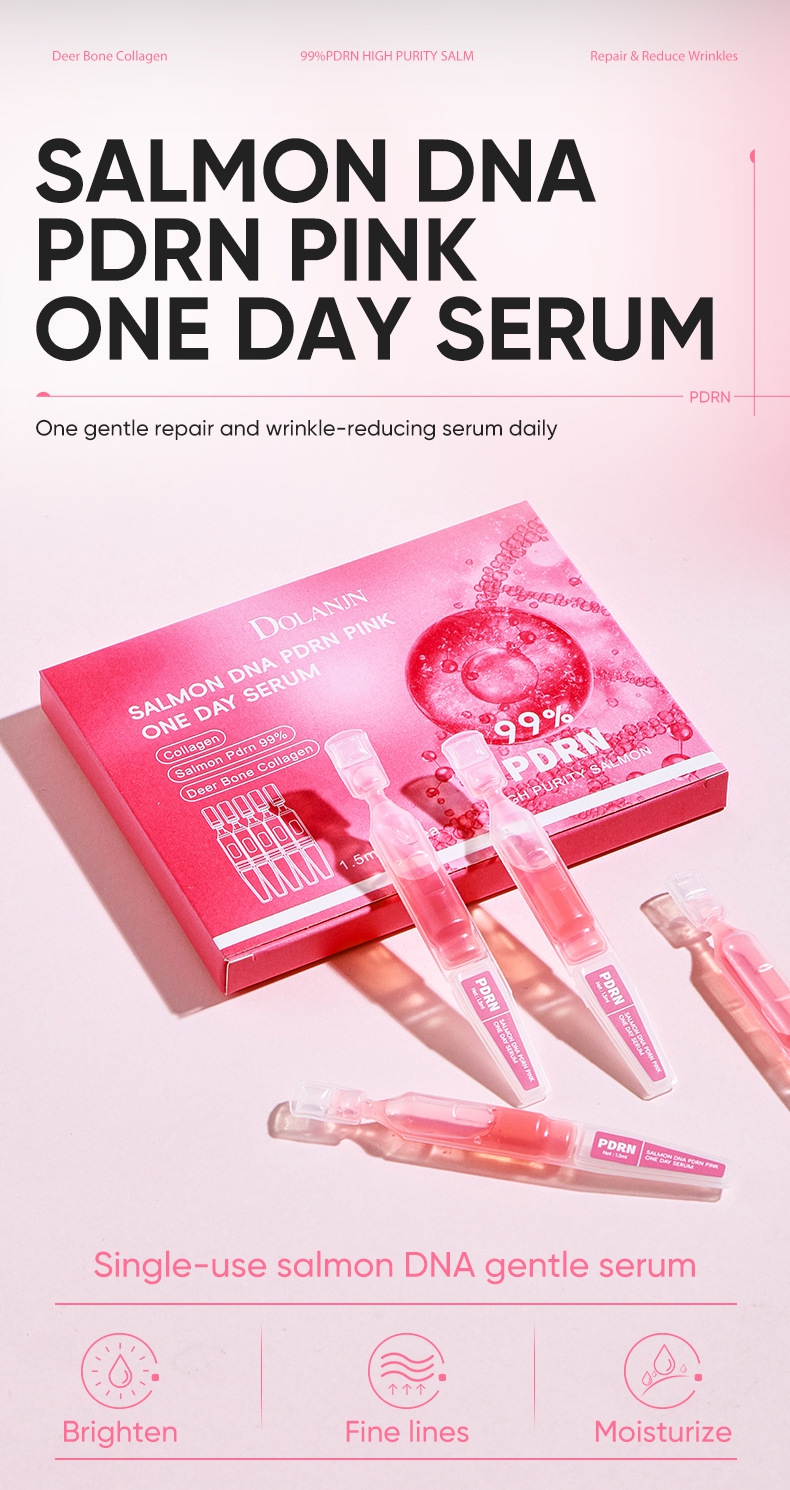 PDRN PINK ONE DAY SERUM Hydrating Ampoule Skin Rejuvenation Essence