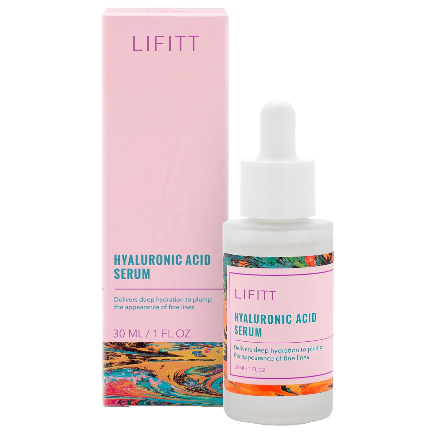 Lifitt Hyaluronic Acid Vitamin C Niacinamide Essence Anti-Aging Whitening Deep Moisturizing Face Body Serum