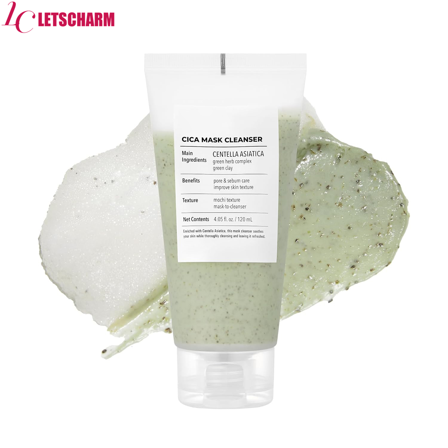 OEM/ODM Customizable Clay Cleansing Cream - Mild Pore Care &amp; Moisturizing 2-in-1 Facial Cleanser