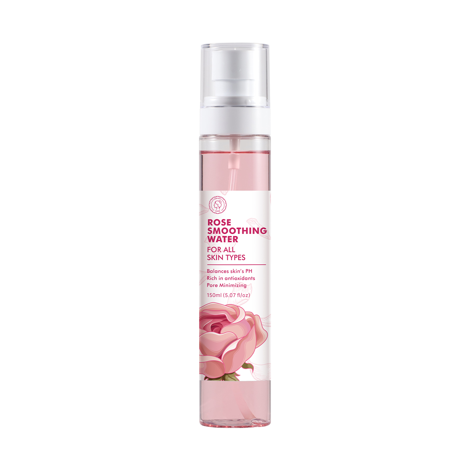Perfectcare Wholesale Rose Essence Toner Soothing Moisturizing Repairing Skin Pink Bottle Face Toner Spray Adults Women