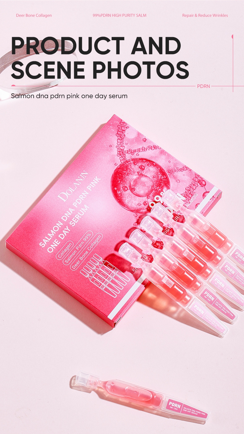 PDRN PINK ONE DAY SERUM Hydrating Ampoule Skin Rejuvenation Essence