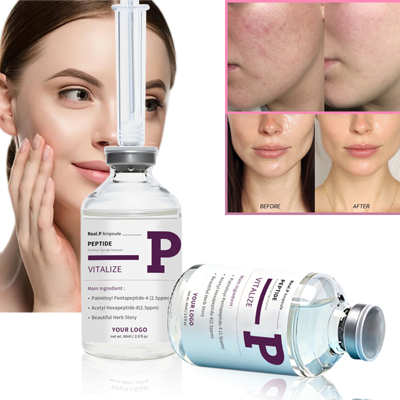 60ml Advanced Real Peptide Ampoules Liquid Fast Effective Skin Revitalizer Whitening Moisturizer Anti Aging Wrinkle Removal