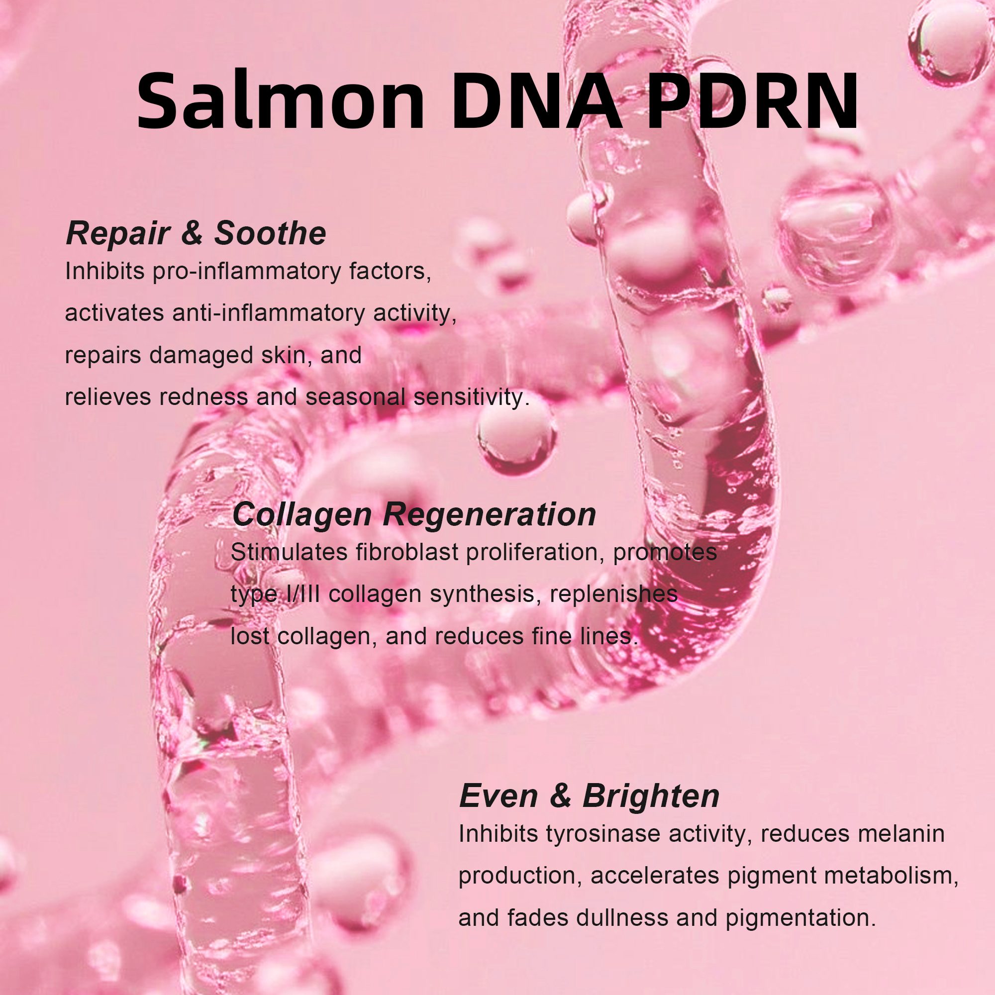 Anti Aging Capsule Cream Night Salmon DNA PDRN Pink Collagen Face Cream Natural Moisturizing &amp; Brightening