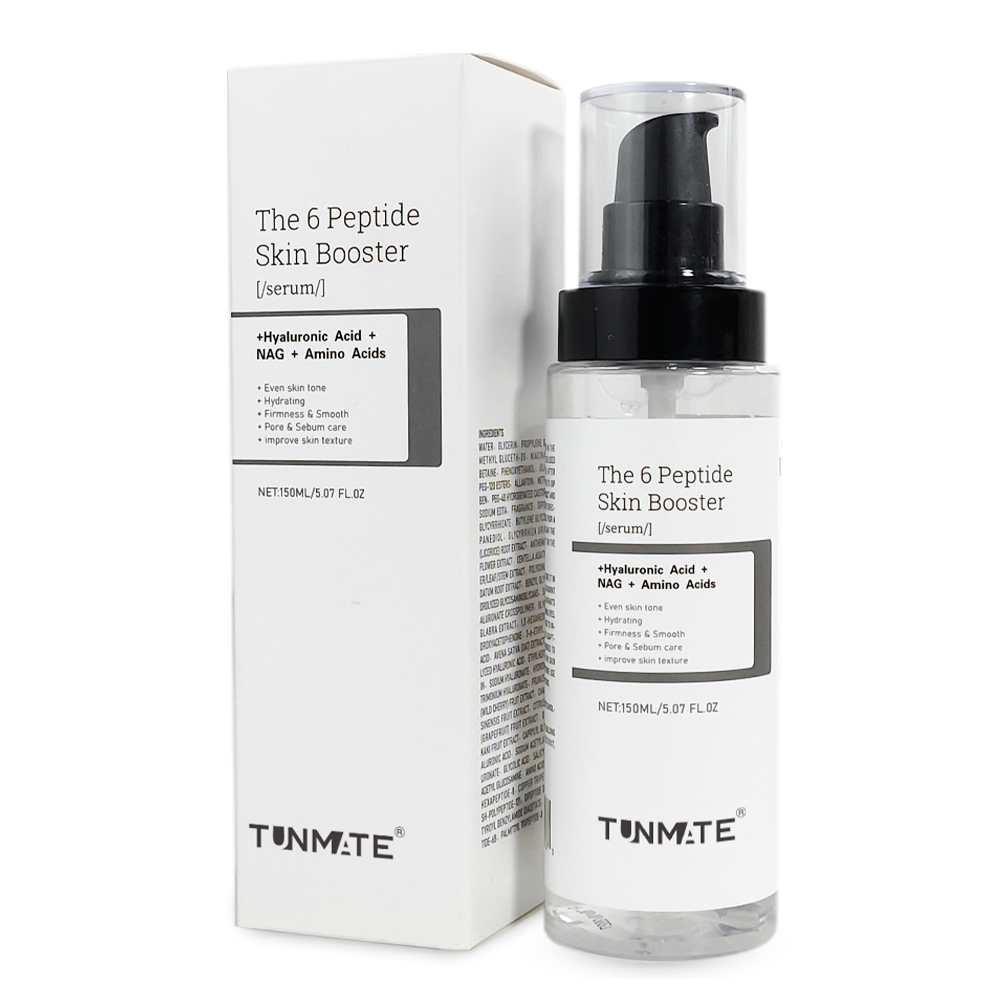 Organic 6 Peptide Skin Booster Whitening Firming Moisturizing Anti-Aging Nourishing Facial Serum Custom
