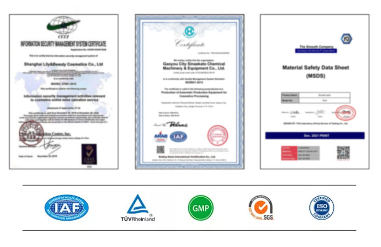 Quality Compliance Certificate