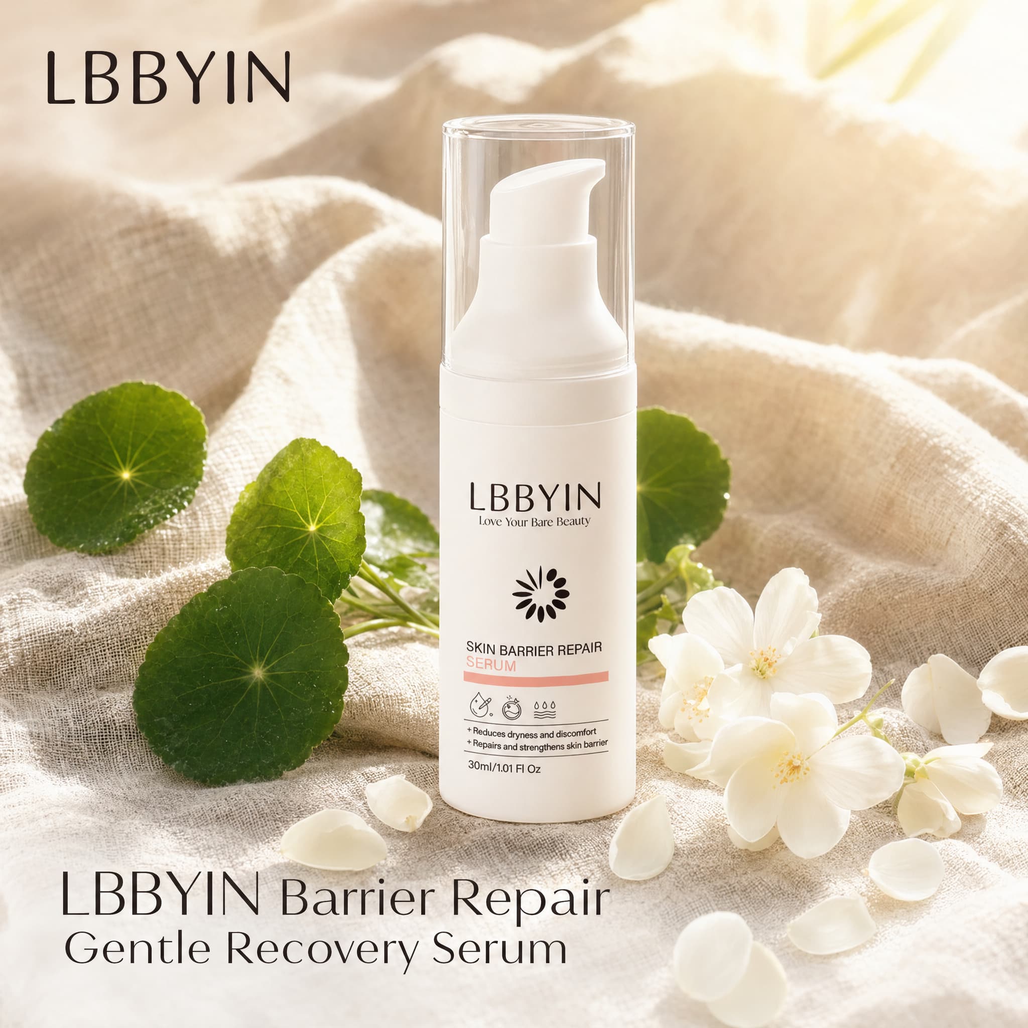 Recovery Face Serum Ceramide Postbiotic Soothing Essence Ultra Hydrating Repairing Serum for Sensitive Skin Barrier Repair