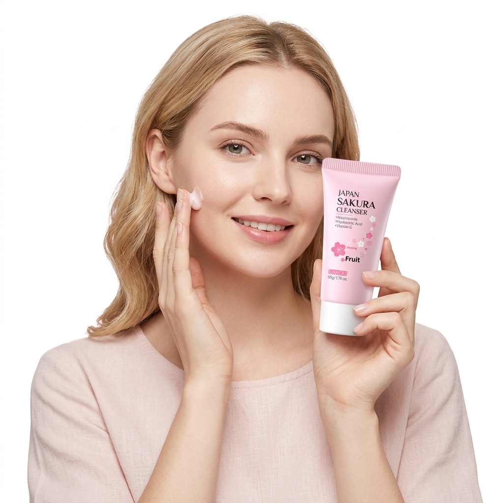 OEM Facial Cleanser 50g for Men Niacinamide Hyaluronic Acid Vitamin C-Moisturizing Pore-Cleansing Hydrating Skincare Products