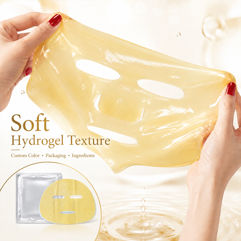 Sheet Crystal Facial Mask Full Face Fit Slipping Multiple Colors Custom Honey Scented Hyaluronic Acid Moisturizing for All Skin