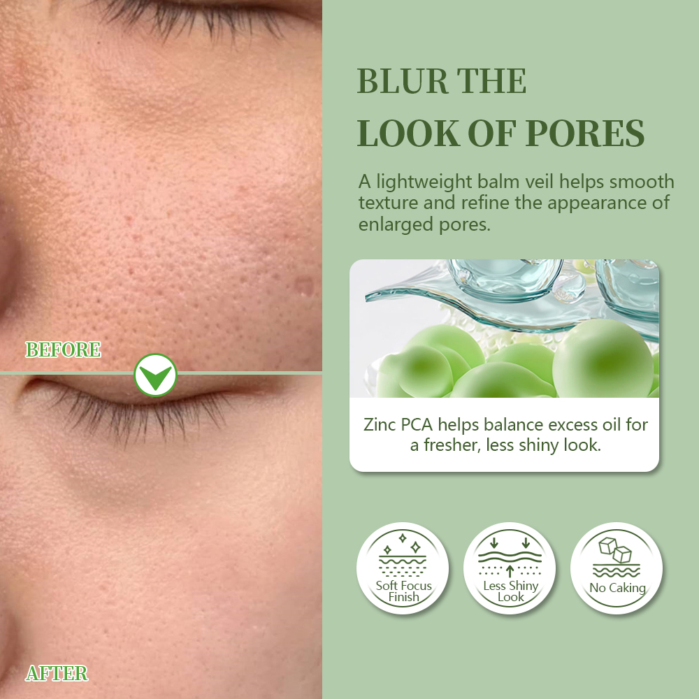 Cactus Pore Relief Multi Balm Stick Squalane Cooling Touch De-puffing Skin Refiner Oil-Control Pore Smoothing Face Cream OEM
