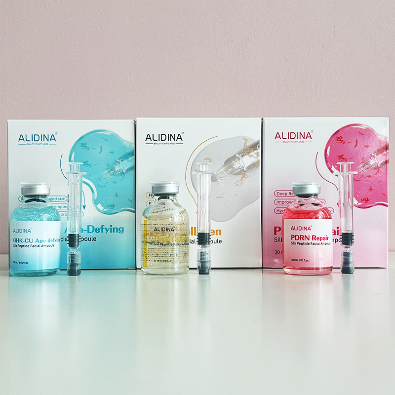 ZS GHK-CU Copper Peptide Anti-aging Ampoule Deep Collagen Multi Peptide PDRN for Face Tightening, Lifting, Smoothing, Hydrating