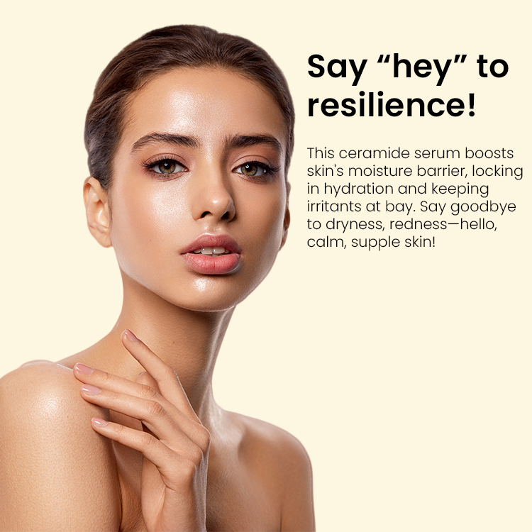 Brightening Repair Serum Organic Sodium Ceramide Firming Moisturising Effects for Fine Lines Wrinkles Hydration Boost