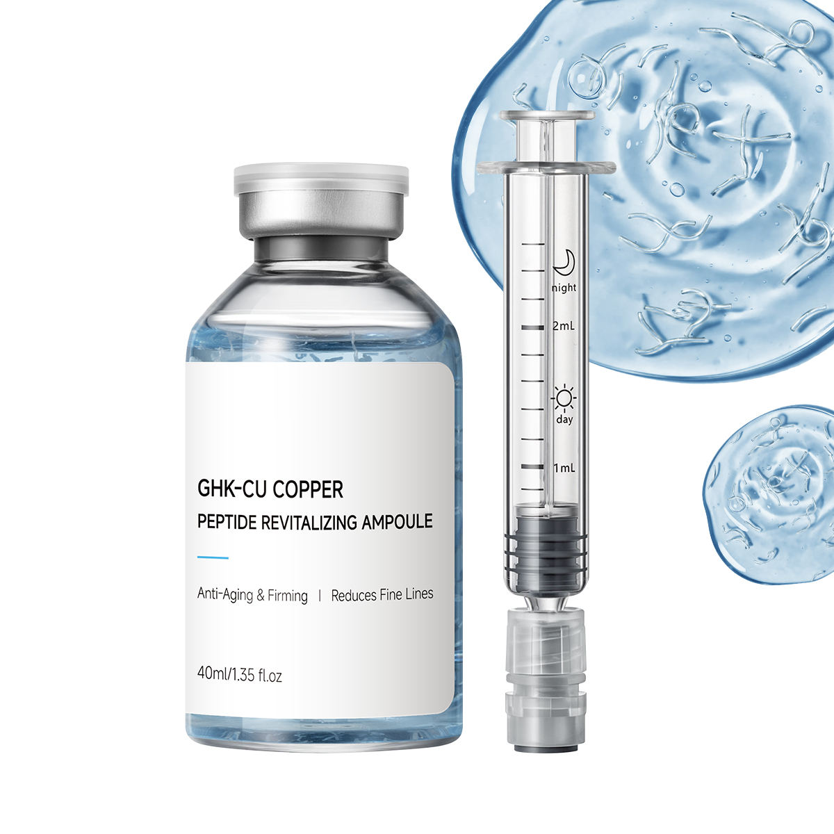 Custom Logo Peptide Collagen Anti Aging Ampoule Serum for Lifting Firming Nourishing Smoothing Hydrating Anti Wrinkle Skin