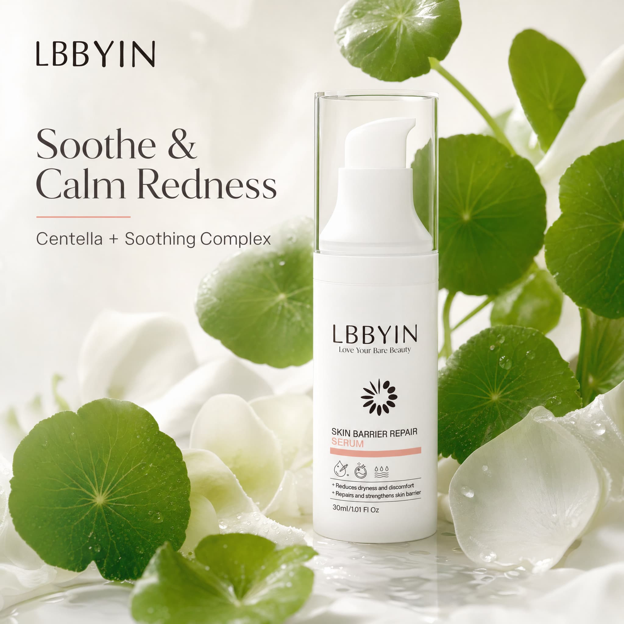 Recovery Face Serum Ceramide Postbiotic Soothing Essence Ultra Hydrating Repairing Serum for Sensitive Skin Barrier Repair