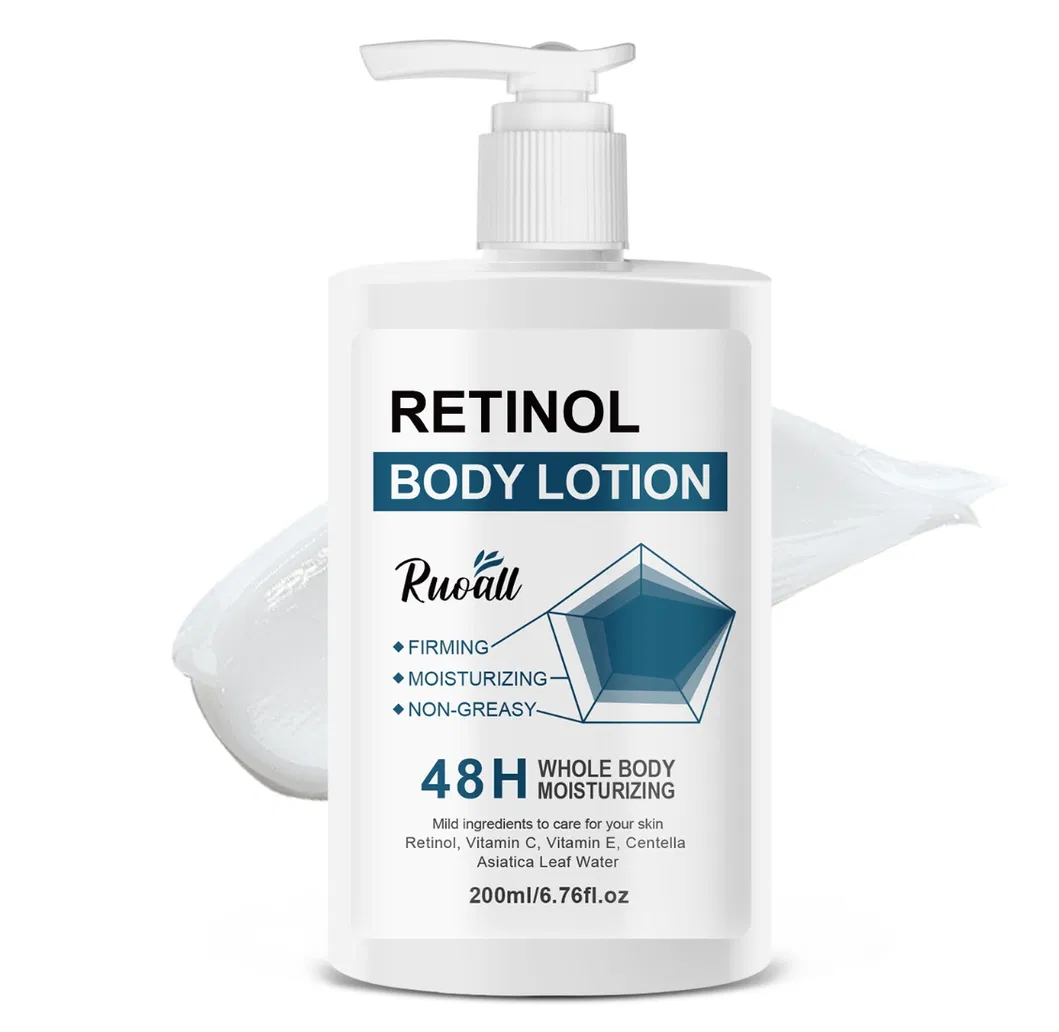 Dry Skin Relief Fast Absorption Non Greasy Formula Vanilla Cashmere Scent 48 Hour Moisturizing Shea Butter and Vitamin C Retinol Body Lotion